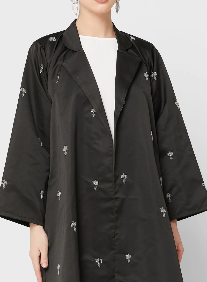 Khizana Embellished Detail Abaya