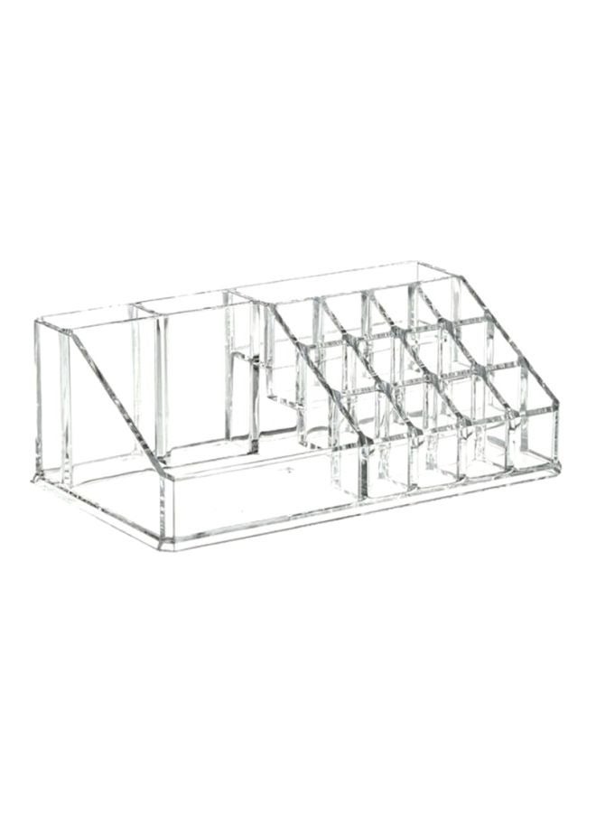 16 Grid Acrylic Clear Lipstick Organizer,Cosmetic Organiser Display Stand,Cosmetic Make Up Clear Acrylic Lipstick Organiser,Small Clear Plastic Compact Lip Gloss Chapstick Perfume Sample Mascara Hol  - Image 1