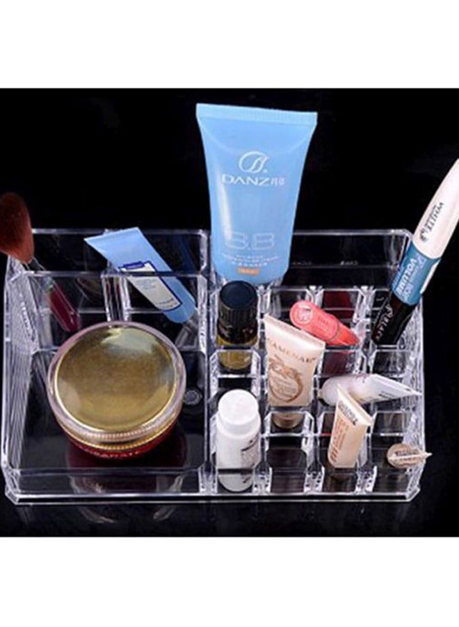 16 Grid Acrylic Clear Lipstick Organizer,Cosmetic Organiser Display Stand,Cosmetic Make Up Clear Acrylic Lipstick Organiser,Small Clear Plastic Compact Lip Gloss Chapstick Perfume Sample Mascara Hol  - Image 4