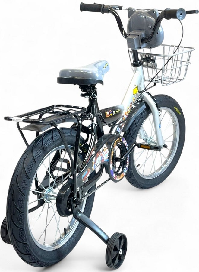 فلاش دراجة اطفال ولادي فيها اصوات وانوار من فلاش - لون رمادي - مقاس 12 من 3 سنوات ل5 سنوات - الوكيل الرسمية في مصر المنتج GTG TOYS - Image 3