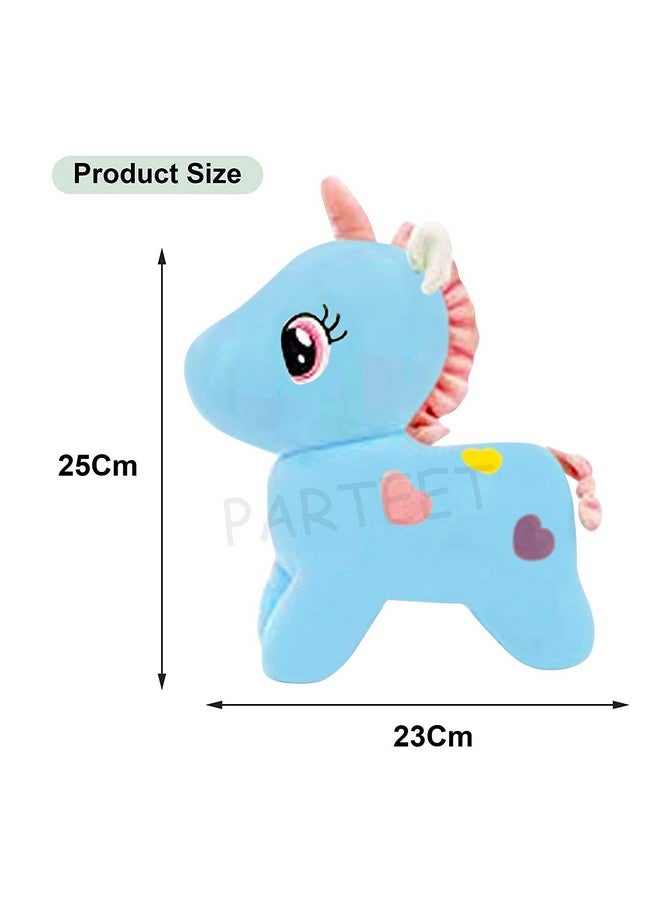 بارتيت أحدث لعبة يونيكورن القطيفة فائقة النعومة من بارتيت، محشوة ناعمة للأطفال 25 سم (متعددة الألوان) (قطعة واحدة) - Image 3