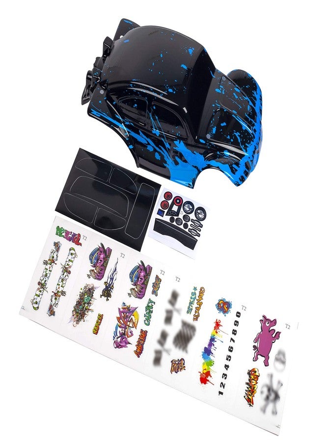 SummitLink Custom Body Muddy Blue Over Black Compatible for 1/10 Scale RC Car or Truck (Truck not Included) STB-BB-01 - Image 3