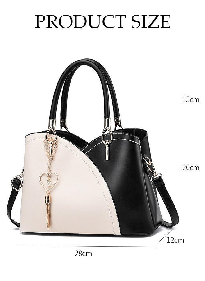 DUNISO Elegant Women's Handbag with Removable Shoulder Strap Large Capacity Tote Shoulder Bag Crossbody Bags Versatile Simple Fashion Ladies Tote Bag Ladies Satchel Bag for Office Travel Daily Bag  - Image 3