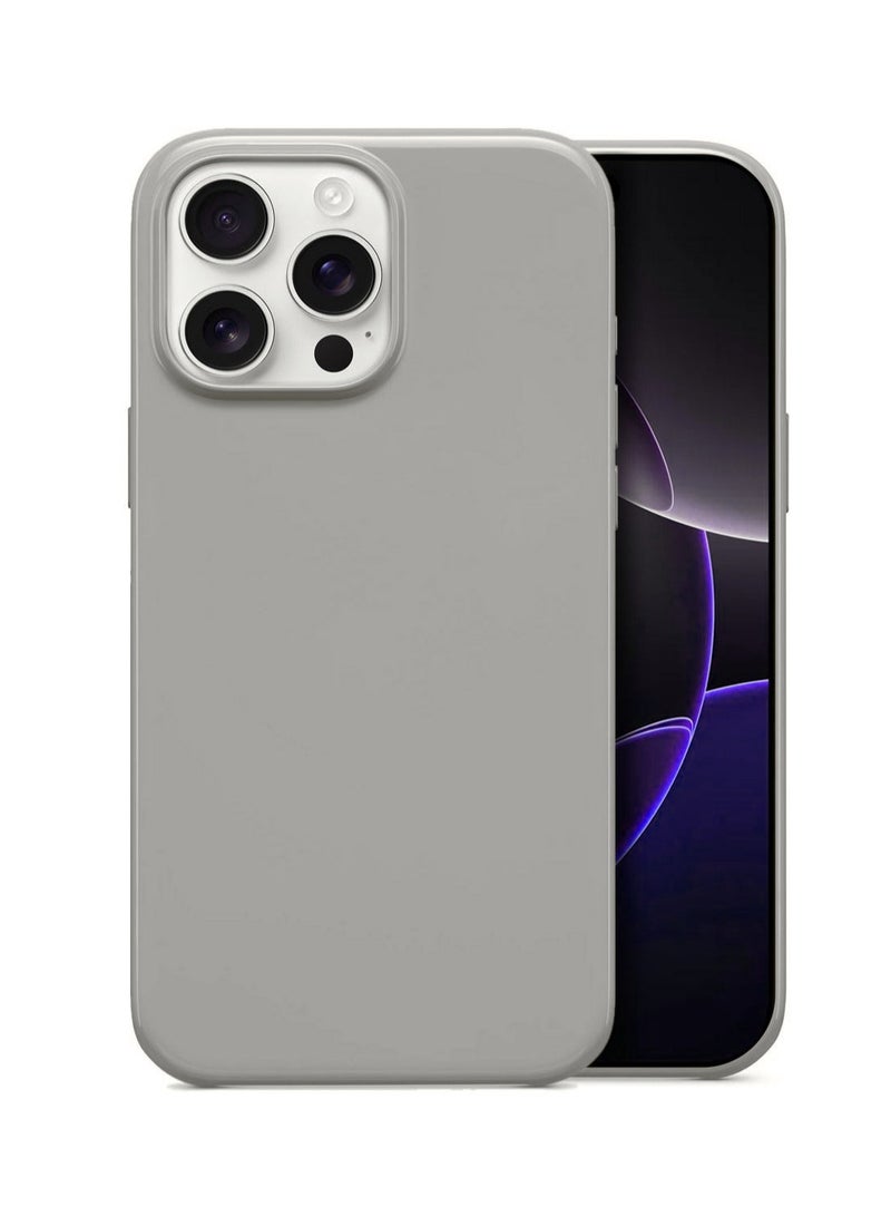 Wtech Apple iPhone 16 Pro Max 5G 2025 Super Slim, Skinny Seam Like Hard Shell PC Magsafe, Rised Lips Corner Protection Case Cover (MCMPMN) - Titanium