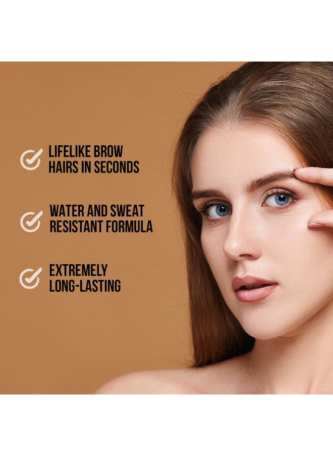 Aden - aden Microblading Eyebrow Pen - Brow Tint - Smudge Proof, Waterproof, Defined Micro Hair-Like Brows for Long-Lasting Wear - Made In Italy (02 Soft brown) - Image 1