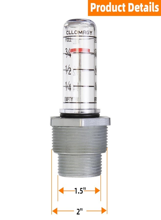 CLLOMAGY Diesel Oil Tank Gauge Fuel Tank Level Gauge,Float Level Measure Compatible with Scully Signal Corp's Scul-Tel & for Intelli-Tank (Vertical) Depth from 42" to 44" Diameter,1-1/2" and 2" Male NPT Thread - Image 4
