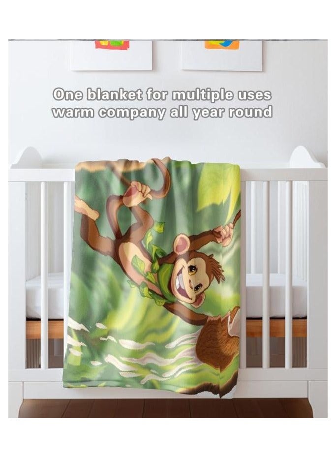 general Baby and children's cartoon flannel thin blanket (warm and comfortable, suitable for sleep, games) 70cm*100cm - 1011 - Image 5