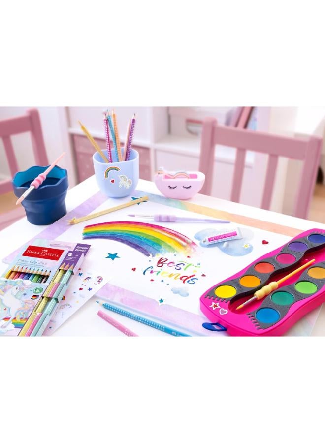 FABER-CASTELL Connector Paint Box 12 Colours Set - Unicorn Design - Image 4