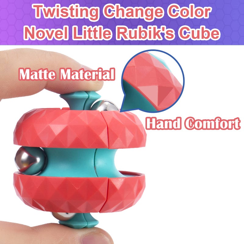 ONCOFAN 8 Pack Orbit Ball Toy, Fidget Cubes Top Spinning Toy, Great Party Favor Gifts & Creative Decompress Toys, Puzzle Track Games for Kids Children Adults - Image 3