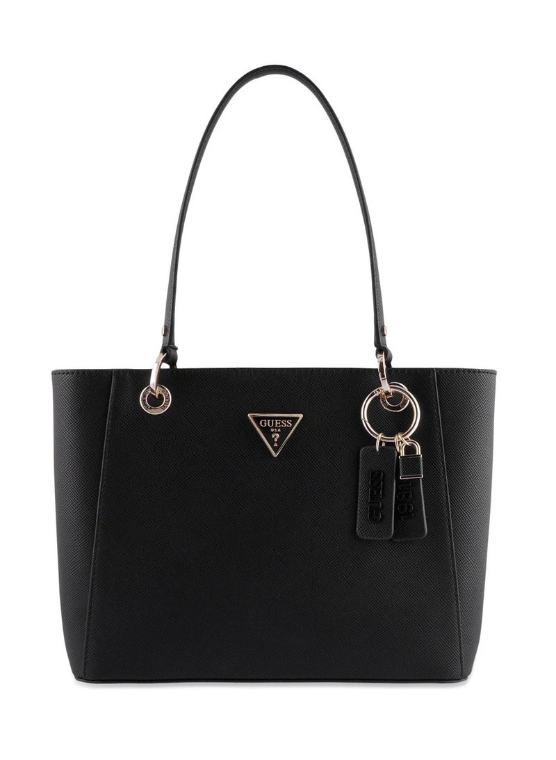 Guess women's shoulder shopper tote bag noelle 4g logo