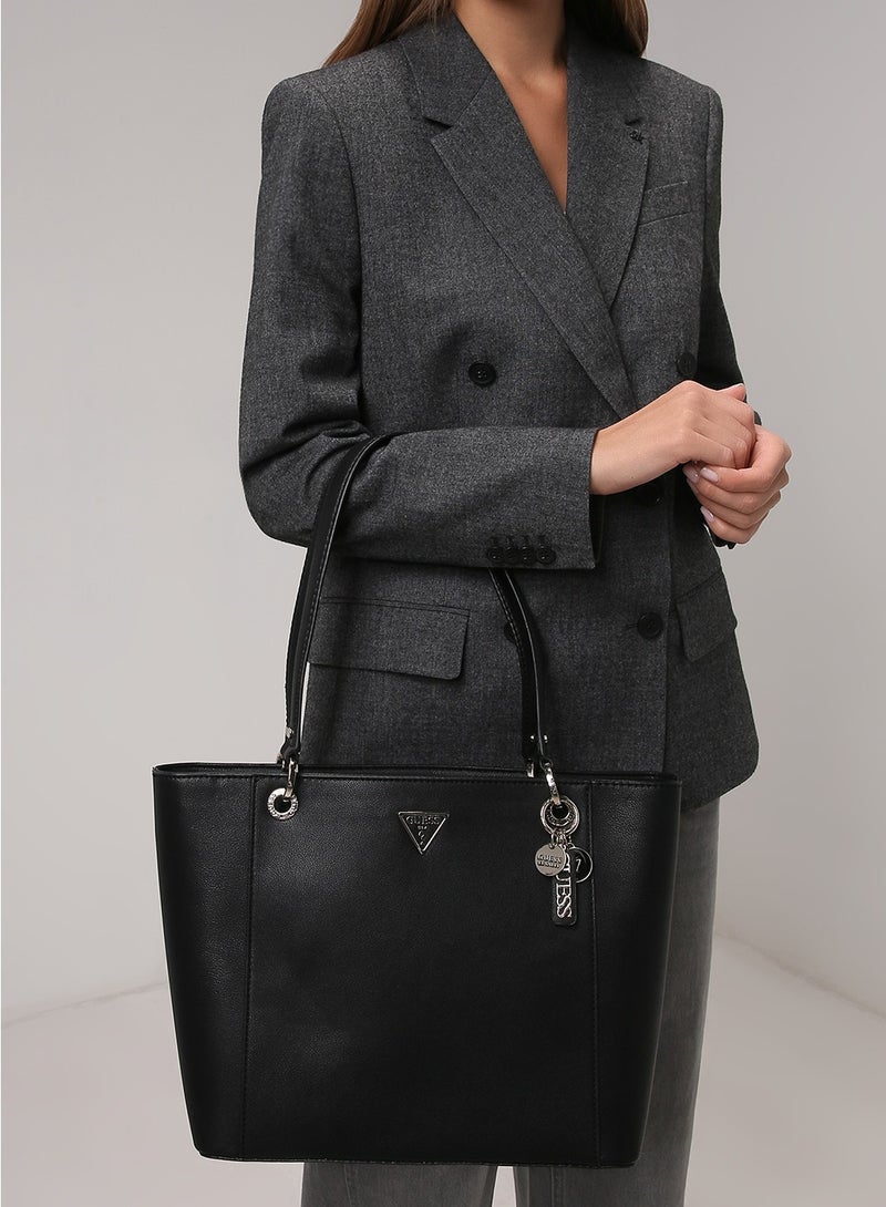 Guess women's shoulder shopper tote bag noelle 4g logo