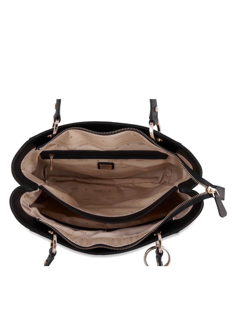 Guess women's shoulder shopper tote bag noelle 4g logo