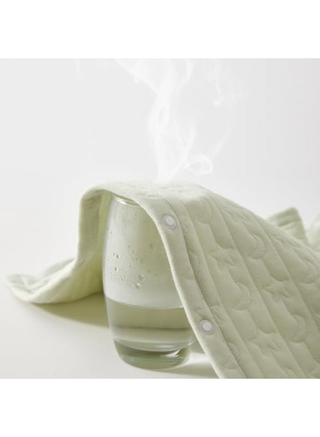 شي آند ليتل جمبسوت رضيع، أكمام طويلة من قماش محاك مضلع مع فتحة سفلية بسحّاب، ناعم وقابل للتنفس ودافئ، مناسب للرضع من 0 إلى 7 أشهر لمختلف المناسبات (أخضر) - Image 3