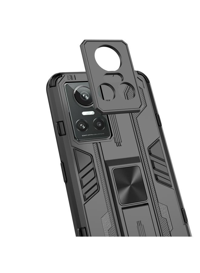 S-TOP Case For OPPO Realme GT Neo3 5G China Supersonic PC + TPU Shock-proof Protective Phone Case with Holder - Image 4