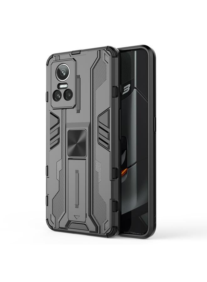 S-TOP Case For OPPO Realme GT Neo3 5G China Supersonic PC + TPU Shock-proof Protective Phone Case with Holder - Image 1