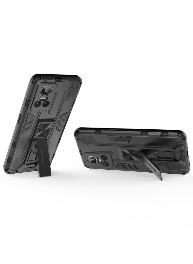 S-TOP Case For OPPO Realme GT Neo3 5G China Supersonic PC + TPU Shock-proof Protective Phone Case with Holder - Image 5