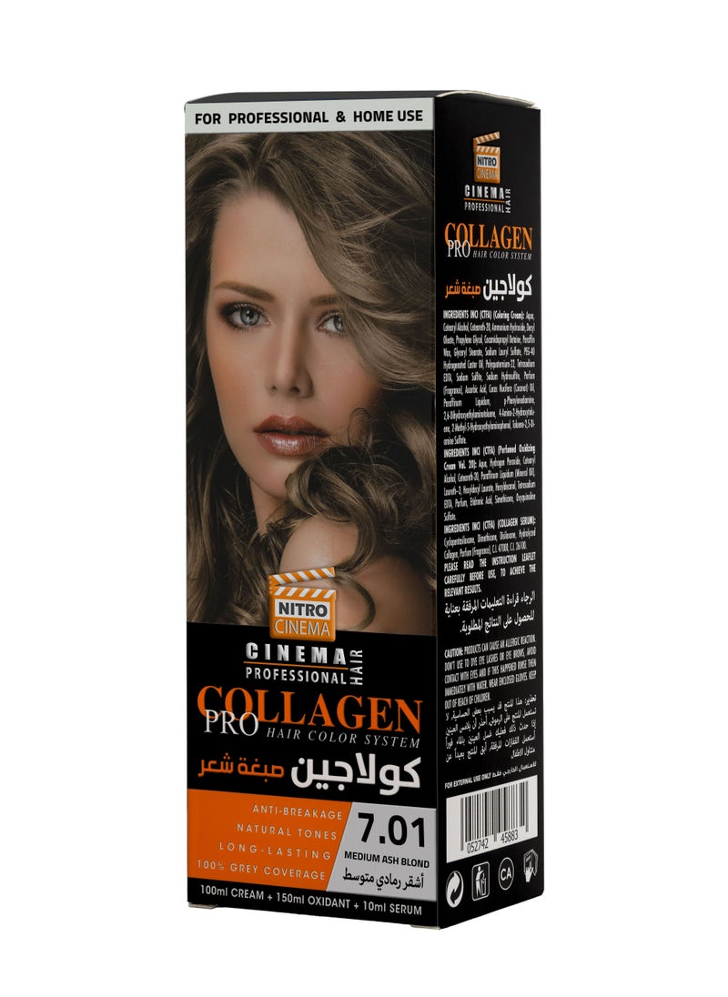 نيترو سينما  كولاجين صبغة شعر لون أشقر رمادي متوسط 7.01  - Image 1