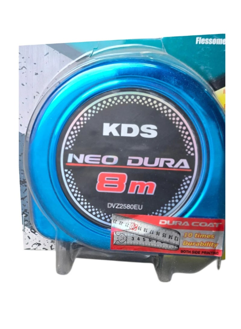 كي دي اس DVZ25 Measuring Tape شريط قياس DVZ25 احترافي شديد التحمل، مقياس مزدوج الجوانب، نظام قفل مزدوج، طلاء DURA المقاوم للتآكل، تصميم عصري وأنيق - Image 4