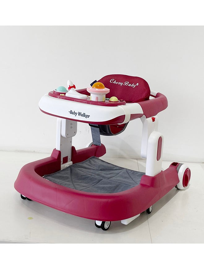 kiddoz Multifunctional Walker with Toy Tray ( RED ) - Image 1
