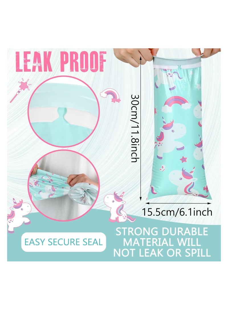 KASTWAVE Disposable Bags, 50-Pack Horse Children's Disposable Vomit Bags - 1000ml Emesis Bags, Individually Wrapped Barf Bags, Portable and Leak-Proof, Ideal for Taxis and Airplane Travel - Image 3