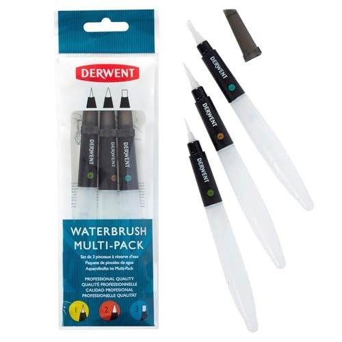 Derwent Art Supplies, Waterbrush, 3 Pack (2301975) - Image 1