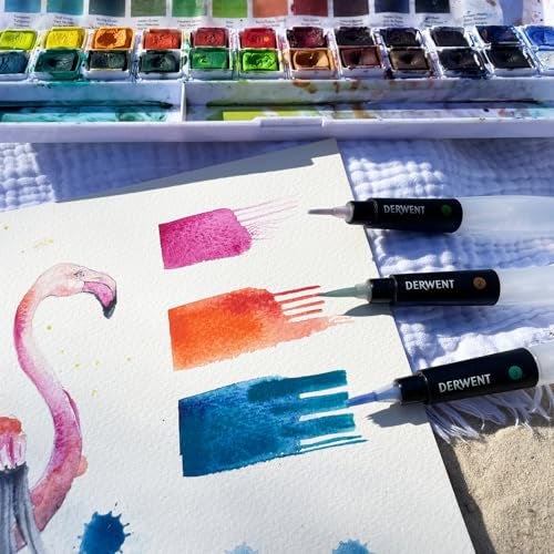 Derwent Art Supplies, Waterbrush, 3 Pack (2301975) - Image 5