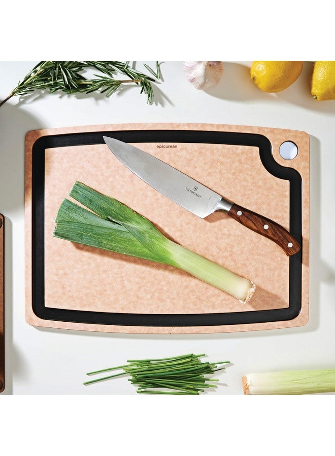 Epicurean Epicurean Gourmet Series Cutting Board with Juice Groove, 17.5-Inch by 13-Inch, Natural/Slate  - Image 2