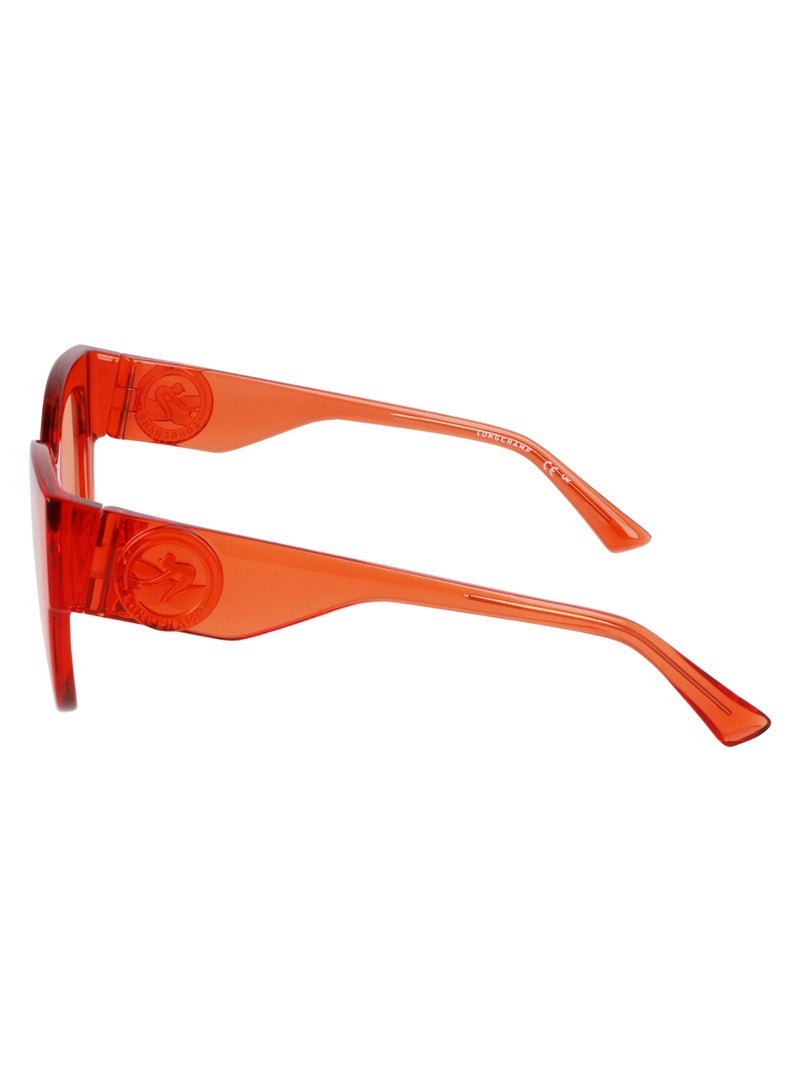 Longchamp Women's UV Protection Cat Eye Shape  Sunglasses LO744S-842-5221 - Lens Size: 52 - Orange - Image 4