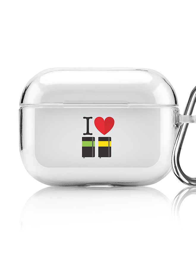 Stylizedd - Classic Clear printed Case for Apple AirPods Pro 2nd Generation Thin Transparent Cover [Designed for Apple AirPods Pro 2nd Generation] - I love notebook - Image 1