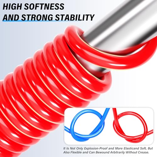 TAILONZ PNEUMATIC Air Line 1/4 inch od Red Pneumatic Nylon Tube 32.8ft Air Brake Tubing Nylon Hose - Image 4