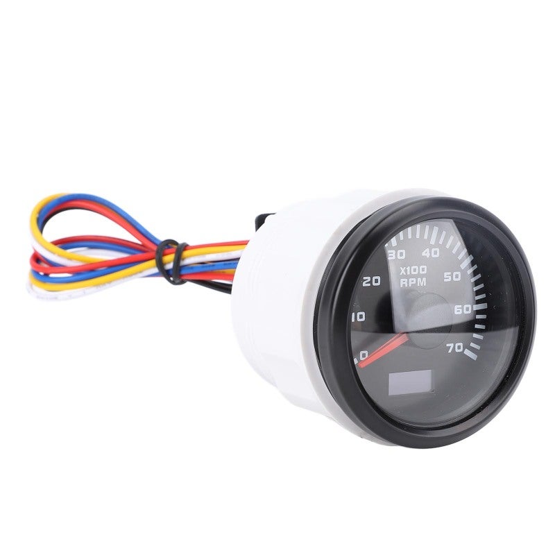 Tachometer Hourmeter - 7 Color Backlight 52mm 2In DC 9-32V Effortless Installation Versatile Ratio Calibration RPM Gauge for Truck Tractor Car RV Boat - Image 2