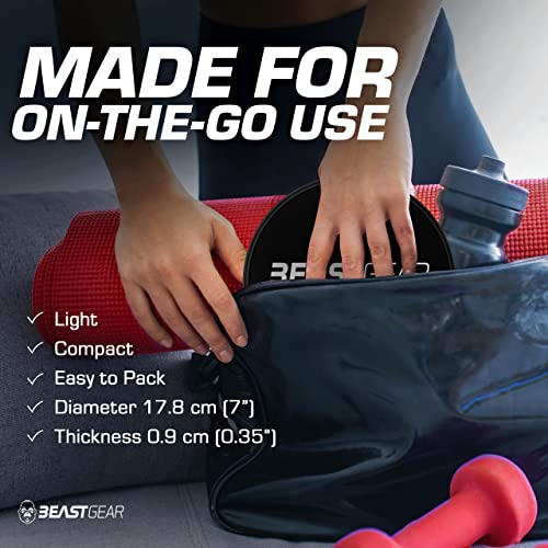 Beast Gear Core Sliders for Working Out Double Sided for Using on Hard and Soft Floors Gliding Discs for Abdominal Exercises Fitness Equipment for Man and Woman - Image 5