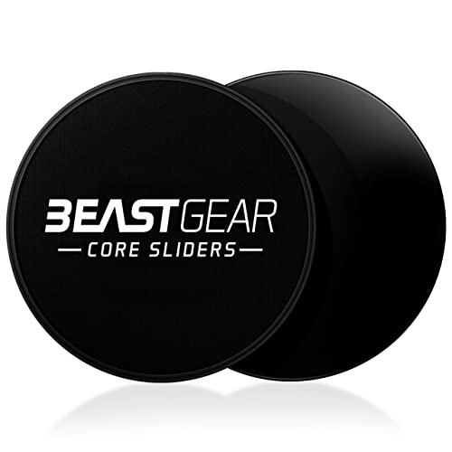 Beast Gear Core Sliders for Working Out Double Sided for Using on Hard and Soft Floors Gliding Discs for Abdominal Exercises Fitness Equipment for Man and Woman - Image 1
