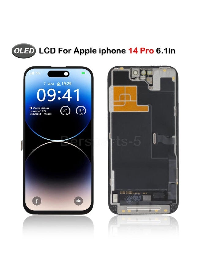 HMC OLED Display For iPhone 14 Pro Screen Replacement Touch Digitizer Assembly - Image 1