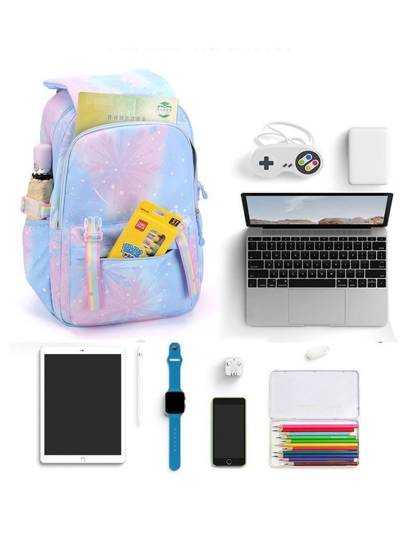 Stitch Student Backpack Large Capacity Backpack for Primary and Secondary School Students Cartoon Print Backpack 30*44*22CM - Image 4