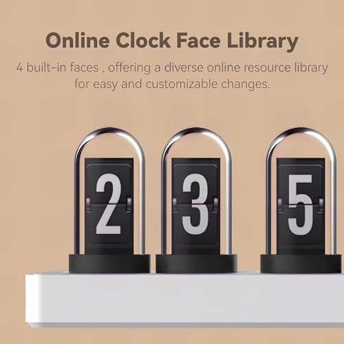 Vastarry Nixie Tube Clock Glow Tube Clock IPS Color Screen Digital Clock with 6 Sets of Alarm Clocks, 7 Modes, 12 Customized Pictures, Web Control, no app Required (Silvery) - Image 5