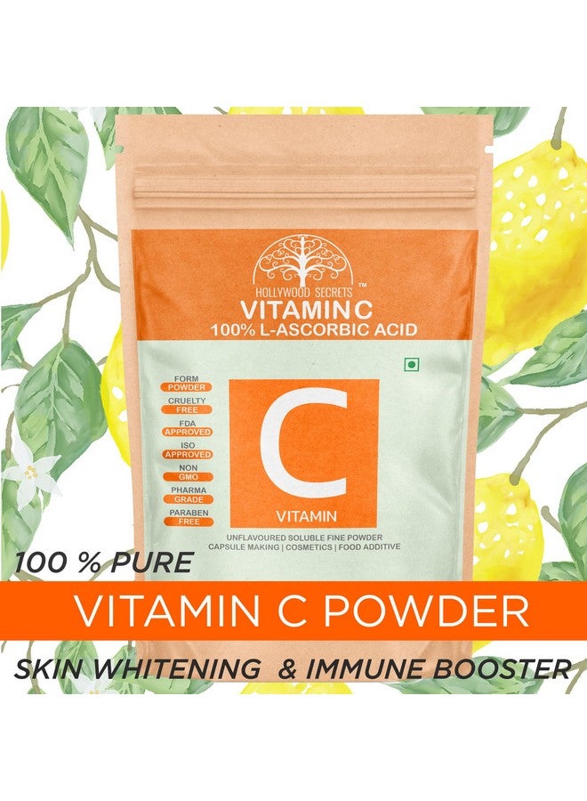 Hollywood Secrets 100% Pure Organic Vitamin C Powder L Ascorbic Acid Skin Whitening Food Grade (100 Gm) - Image 5