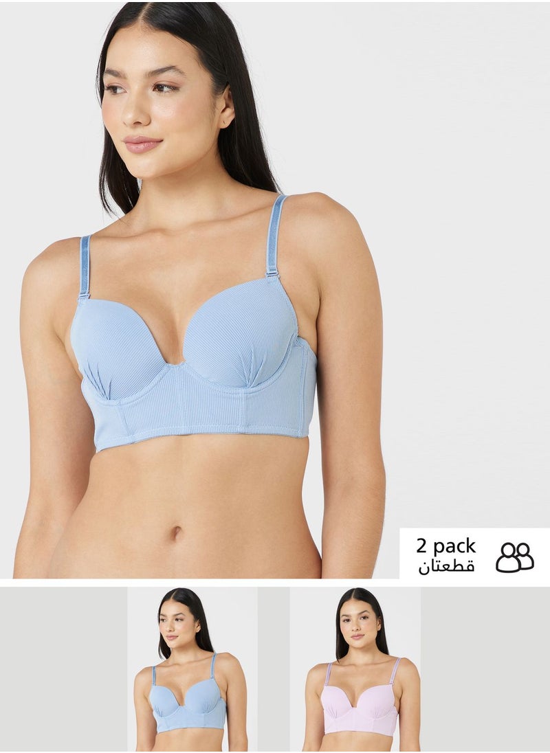 ELLA - 2 Pack Push Up Bra - Image 1