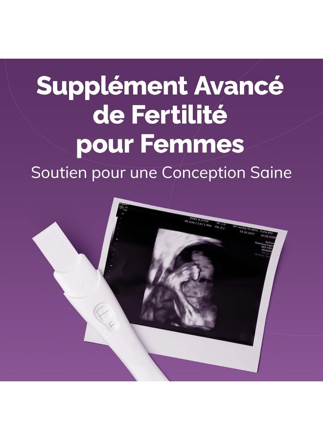 كونسيف_بلس مكمل غذائي كونسيف بلس للخصوبة للنساء - توازن الهرمونات، كالسيوم، فيتامين د، حمض الفوليك، ميو-إينوزيتول، فيتامينات ما قبل الولادة للنساء، علاج لمدة 30 يومًا، 60 كبسولة - Image 2