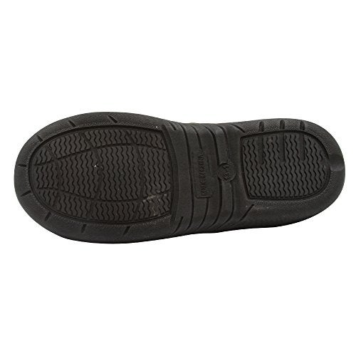 Skysole Boys Fleece Closed Back Slipper with Rugged Outsole Grey/Blue 7/8 US Toddler - Image 4