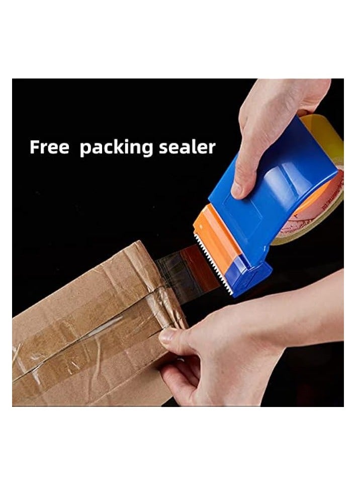 erorex 2pack 180meters/Roll 2" x 196 Yards，Heavy Duty Clear Packing Tape with Dispenser, Designed for Packing, Shipping Mailing,Moving,Strong Sealing Adhesive,No Splitting or Tearing,Long Lasting  - Image 2