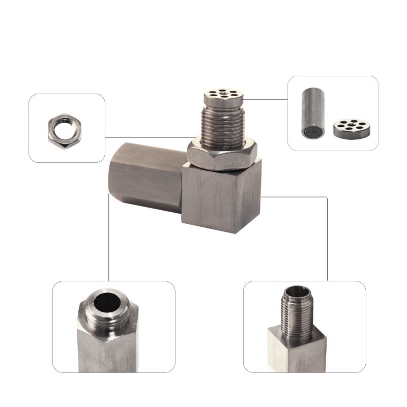 مكعب محسّس الأكسجين: خيوط M18×1.5، طلاء حديد نيكل عالي الجودة - تركيب سريع لا يتطلب خبرة محترفة، محول محسّس الأكسجين O2 للاستخدام الشامل في جميع المركبات - Image 2