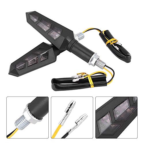 Ramanta 4 PCs 6LED Motorcycle Bike Turn Signal Indicator Light Turning Lamp 12V for Bike & Motorbike - Image 5