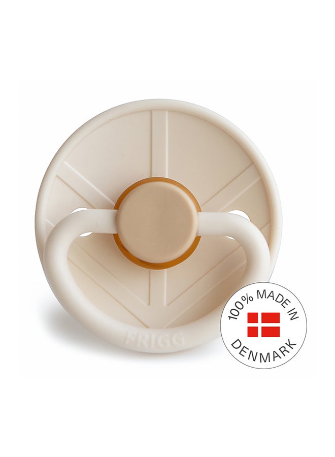 FRIGG Little Viking Latex Baby Pacifier 6-18M 1-Pack Sigrid Cream - Size 2 - Image 3