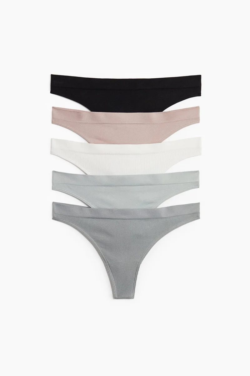 H&M 2-pack lace-trimmed cotton hipster briefs