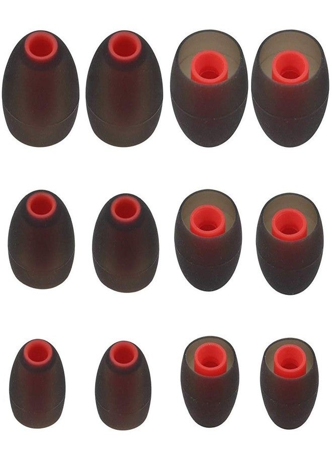 BLLQ Replacement Ear Tips Earbuds Silicone Buds for Senso, Otium, Hussar Bluetooth Headphones, 6 Pairs,S/M/L - Image 1
