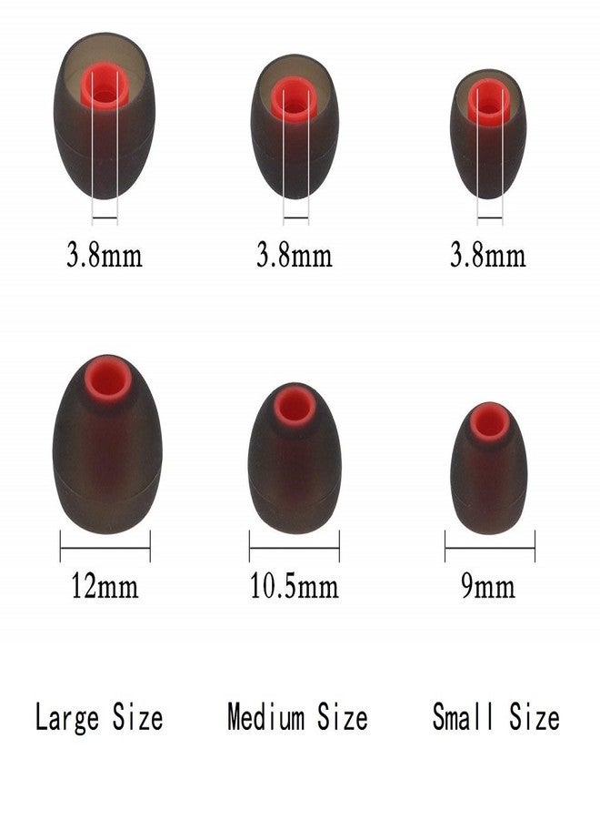 BLLQ Replacement Ear Tips Earbuds Silicone Buds for Senso, Otium, Hussar Bluetooth Headphones, 6 Pairs,S/M/L - Image 3
