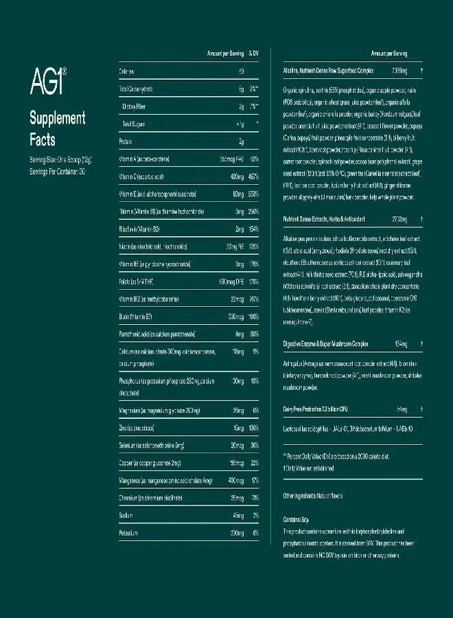 AG1 Greens Powder Supplement | Improve Gut Health | Multivitamin, Probiotic, Gluten Free, Vegan and Keto Friendly | Shaker & Scoop Included | 75 Vitamins (Athletic Greens) - Image 3