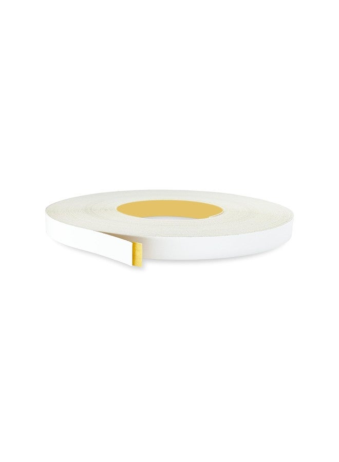 UNMAR White PVC 1/2 inch x 25 ft Edge Banding Tape Peel Stick Adhesive Edging Veneer Trim Flexible Vinyl Strip Molding Wood Cabinet Laminate Shelf Furniture Countertop Formica Plywood Board Repair - Image 1