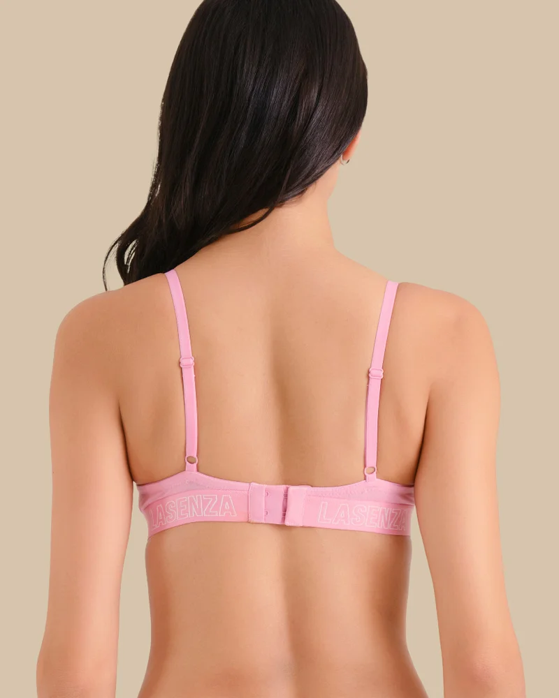 La Senza Logo Cotton Plunge Bra